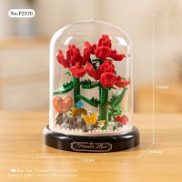 Конструктор «Весенние розы под колбой» 2370-P, 684 детали